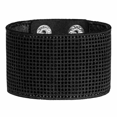 Аrtificial leather embroidery blank Bracelet (4х22cm) FLBE(BB)-054 Black