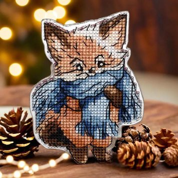 Cross-stitch kit on a plastic base FLX-001